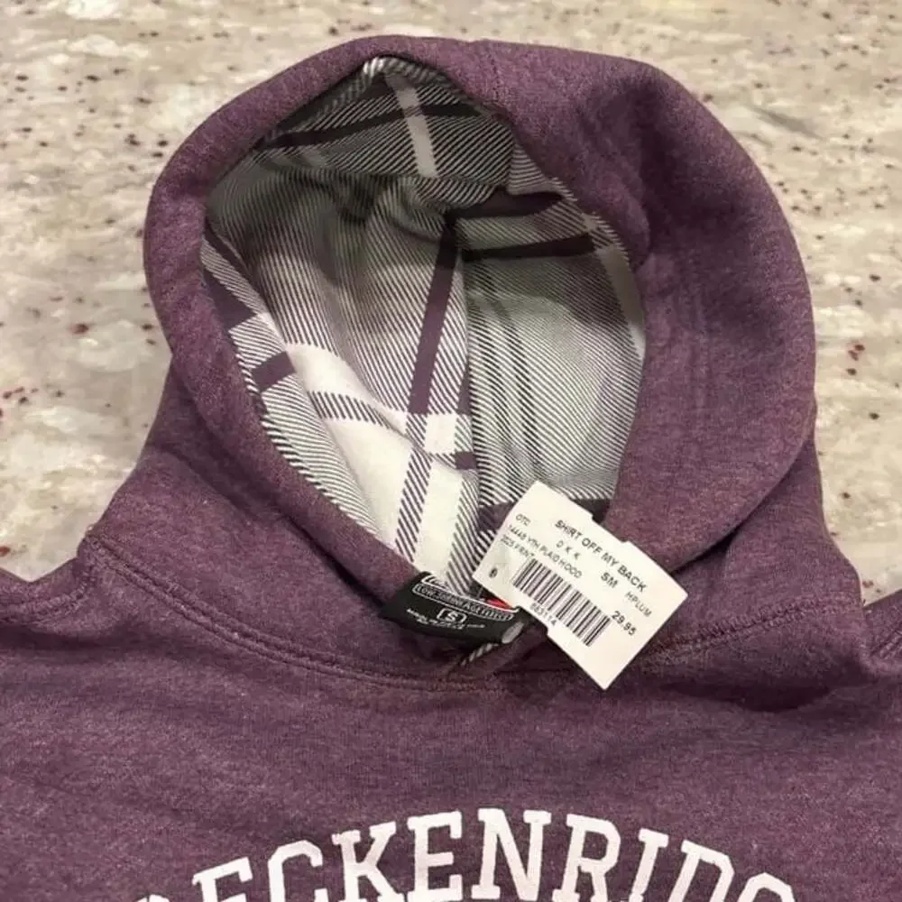 Outfitter Trading Co kids Breckenridge Colorado Purple Hoodie Sweatshirt‎